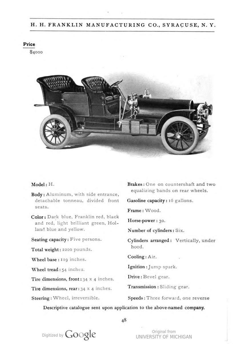1906 Franklin Type H