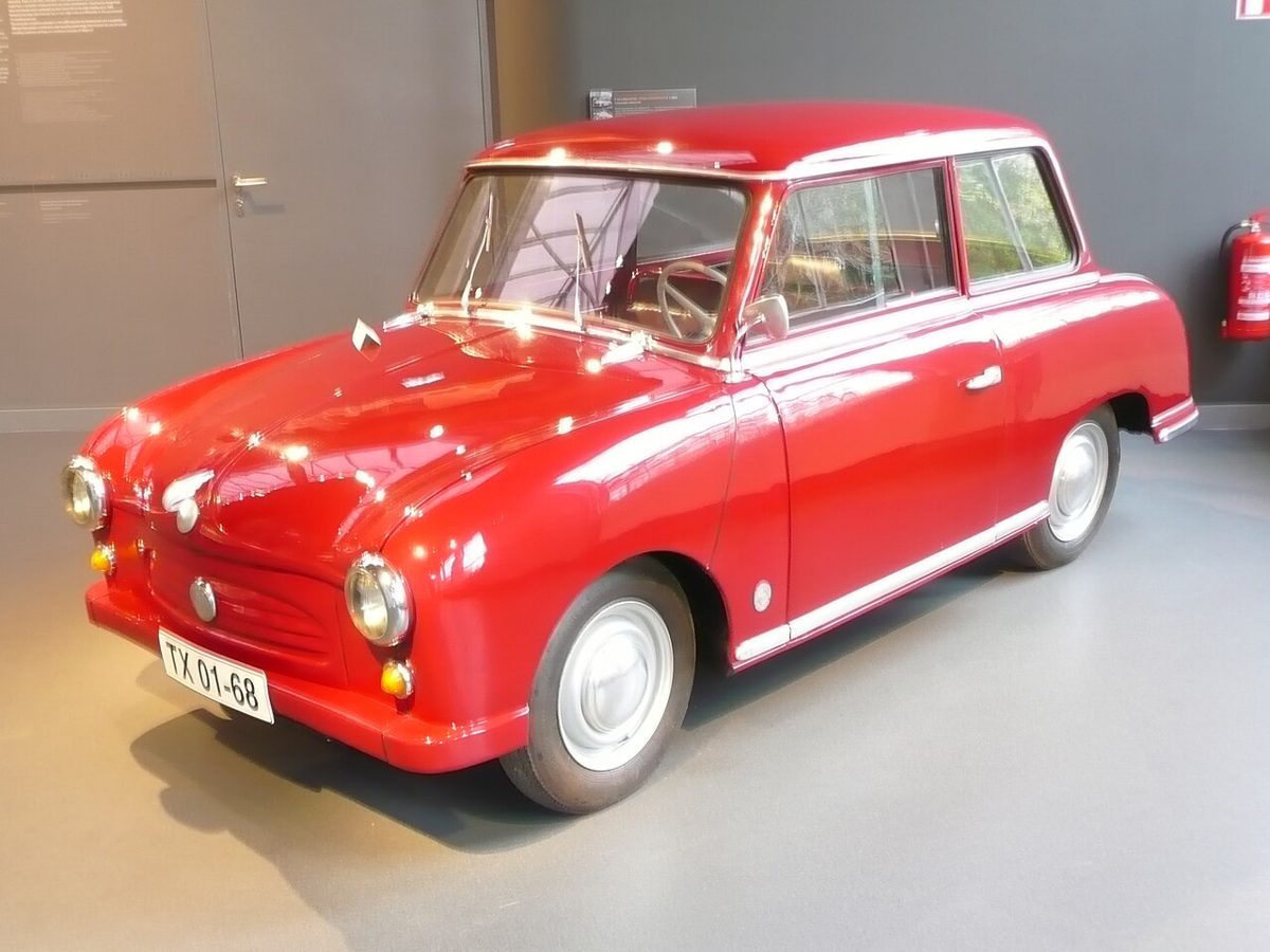 Trabant P50 prototype in a museum